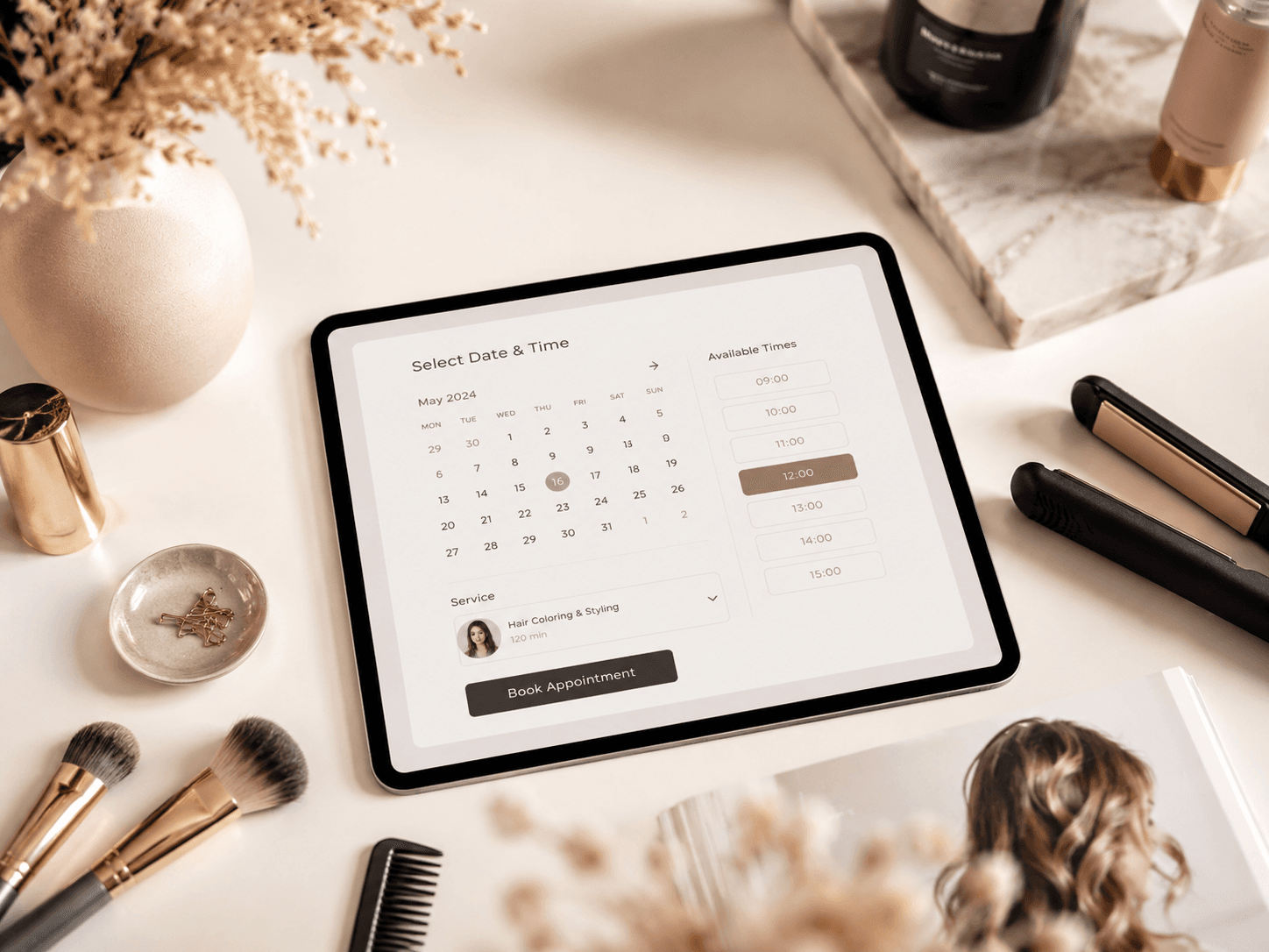 Beauty salon website